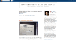 Desktop Screenshot of mattmadden.blogspot.com