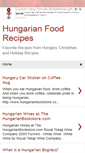 Mobile Screenshot of hungarianfoodrecipes.blogspot.com