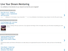 Tablet Screenshot of liveyourdreammentoring.blogspot.com