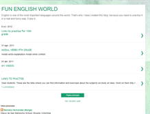 Tablet Screenshot of funenglishworld.blogspot.com