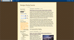 Desktop Screenshot of budgetdubaihotels.blogspot.com