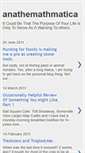 Mobile Screenshot of anathemathmatica.blogspot.com