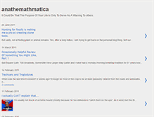 Tablet Screenshot of anathemathmatica.blogspot.com