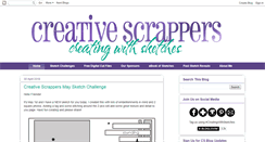 Desktop Screenshot of creativescrappers.blogspot.com