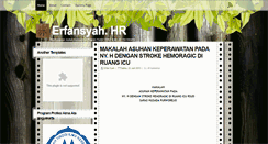Desktop Screenshot of erfansyah.blogspot.com