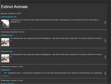 Tablet Screenshot of extinctanimalsinformation.blogspot.com