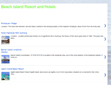 Tablet Screenshot of beachislandresort.blogspot.com