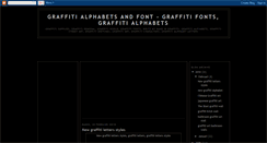 Desktop Screenshot of fonts-graffiti-alphabets.blogspot.com