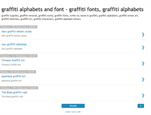 Tablet Screenshot of fonts-graffiti-alphabets.blogspot.com