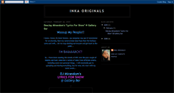 Desktop Screenshot of inkaoriginals.blogspot.com