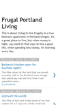 Mobile Screenshot of frugal-pdx-living.blogspot.com