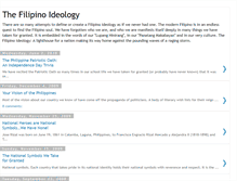 Tablet Screenshot of filipinoideology.blogspot.com