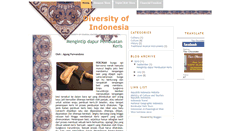 Desktop Screenshot of diversity-of-indonesia.blogspot.com