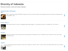 Tablet Screenshot of diversity-of-indonesia.blogspot.com