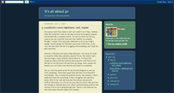 Desktop Screenshot of itsallaboutpr.blogspot.com