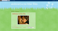 Desktop Screenshot of aishwaryaraibluefilm.blogspot.com