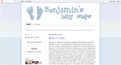 Desktop Screenshot of benjaminsbabysteps.blogspot.com