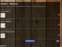 Tablet Screenshot of collectionmilitaria.blogspot.com