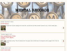 Tablet Screenshot of mental-records.blogspot.com