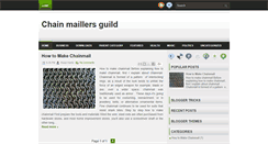 Desktop Screenshot of chainmaillersguild.blogspot.com