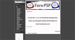 Desktop Screenshot of foro-psp.blogspot.com