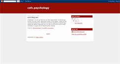 Desktop Screenshot of cofc-psychology.blogspot.com