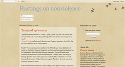 Desktop Screenshot of hastingsnonviolence.blogspot.com