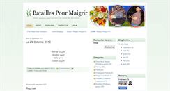 Desktop Screenshot of bataillespourmaigrir.blogspot.com