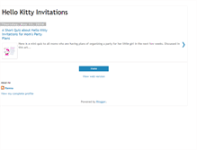 Tablet Screenshot of hellokittyinvitations.blogspot.com