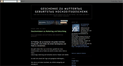 Desktop Screenshot of muttertag-geburtstag-hochzeit.blogspot.com