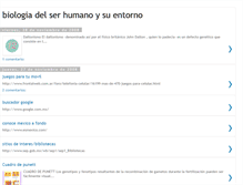 Tablet Screenshot of biologiadelserhumanoysuentorno.blogspot.com