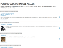 Tablet Screenshot of porlosojosderaquelmeller.blogspot.com
