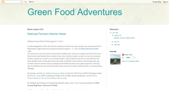 Desktop Screenshot of greenfoodadventures.blogspot.com