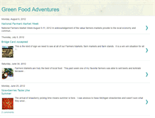 Tablet Screenshot of greenfoodadventures.blogspot.com