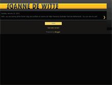 Tablet Screenshot of joannedewitte.blogspot.com
