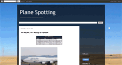Desktop Screenshot of aircraftspotting.blogspot.com