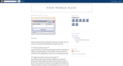 Desktop Screenshot of fishworldhack.blogspot.com