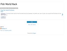 Tablet Screenshot of fishworldhack.blogspot.com