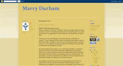Desktop Screenshot of marrydurham.blogspot.com