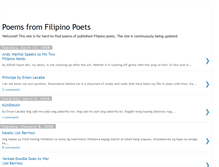 Tablet Screenshot of filipinopoets.blogspot.com