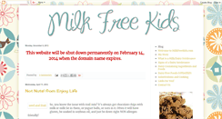 Desktop Screenshot of milkfreekids.blogspot.com