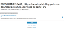 Tablet Screenshot of kamalegame.blogspot.com