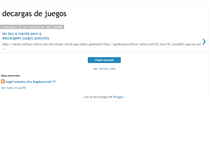 Tablet Screenshot of decargasdejuegos.blogspot.com