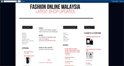 Desktop Screenshot of fashiononlinemalaysia.blogspot.com