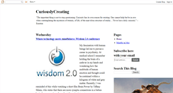 Desktop Screenshot of curiouslycreating.blogspot.com