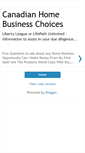 Mobile Screenshot of home-business-canada.blogspot.com