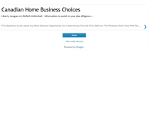 Tablet Screenshot of home-business-canada.blogspot.com