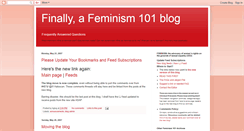 Desktop Screenshot of finallyfeminism101.blogspot.com