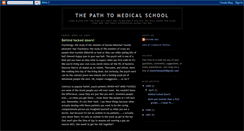 Desktop Screenshot of medschoolpath.blogspot.com