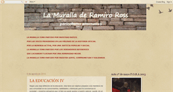 Desktop Screenshot of lamuralladeramiroross.blogspot.com